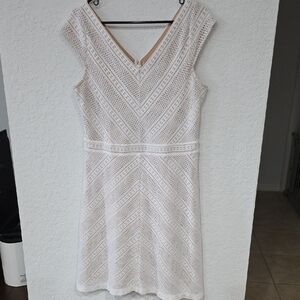 Elegant White Lace Dress